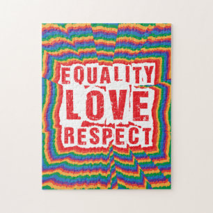 Puzzle Égalité Amour et respect Mois de la fierté