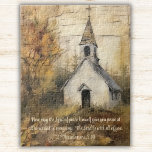 Puzzle Eglise Bois d'automne Aquarelle Écriture Religieux<br><div class="desc">Une église de campagne nichée dans les bois pendant l'automne aquarelle puzzle puzzle, parfait pour un cadeau chrétien. Ce puzzle captivant présente une scène sereine juxtaposant les couleurs de l'automne avec la beauté d'une paisible église de campagne nichée dans les bois. Alors que vous assemblez ce puzzle, que votre foi...</div>