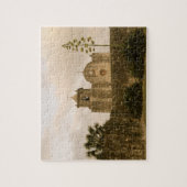 Puzzle Église-Cru/sépia du Texas (Vertical)