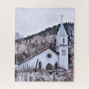 Puzzle Église de Little Mountain Town - 16x20 - 520 pcs