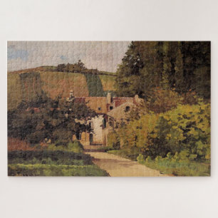 Puzzle Église de village (1868) de Camille Pissarro