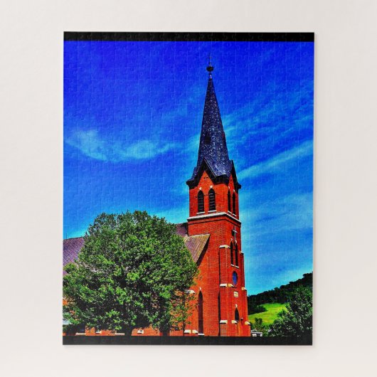 Puzzle Église d'été (Vertical)