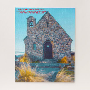 Puzzle Église du Bon Berger, lac Tekapo. Jigsaw P