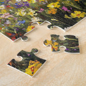 Puzzle Église Entourée De Peinture Fleur sauvage (Côté)
