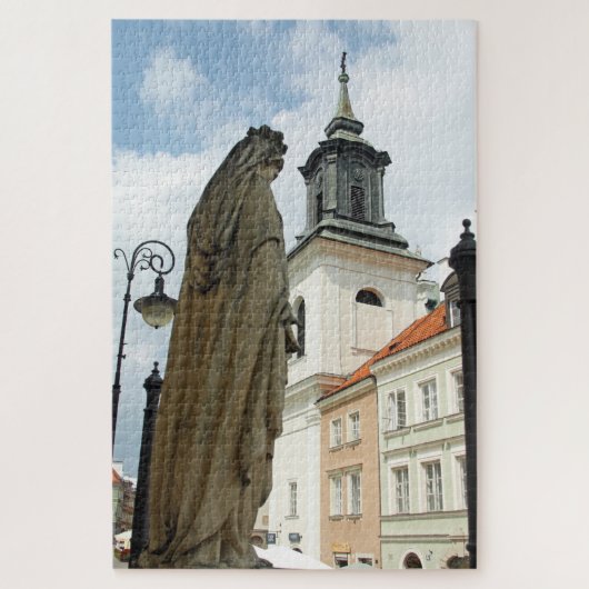 Puzzle Église et statue de Varsovie, Pologne 1014-pc (Vertical)