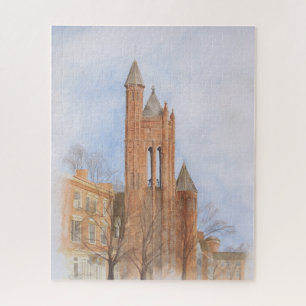 Puzzle Église gothique aquarelle