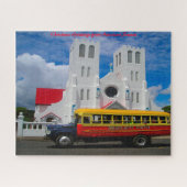 Puzzle Eglise religieuse Samoa.Salutations de Noël (Horizontal)