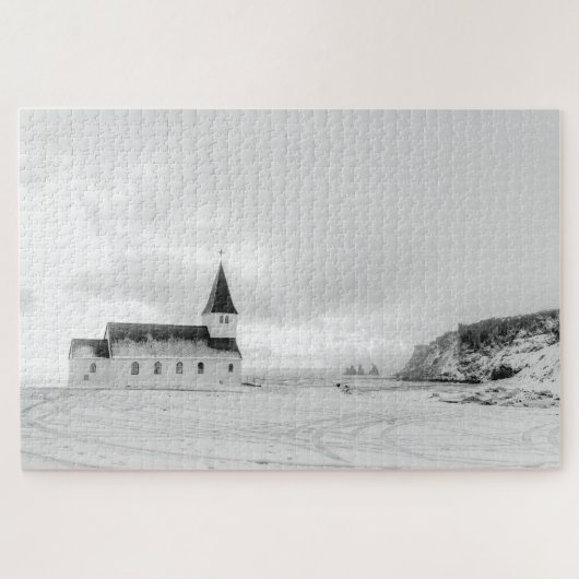 Puzzle Eglise serene Vík i Myrdal (Horizontal)