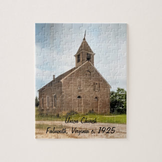 Puzzle Église Union, Falmouth, Virginie vers 1925