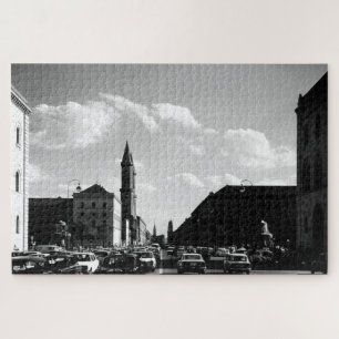 Puzzle Église universitaire vintage munich ludwigstraße