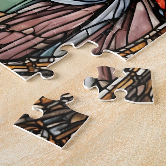 Puzzle Eglise Vitrail Jésus (Côté)