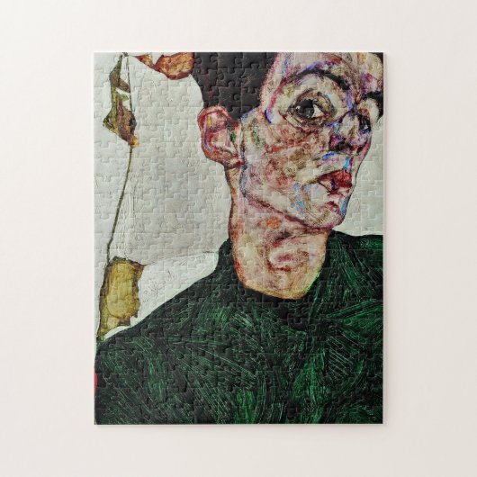 Puzzle Egon Schiele - Autoportrait avec lanterne chinoise (Vertical)