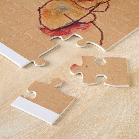 Puzzle Egon Schiele - Double auto-portrait (Côté)