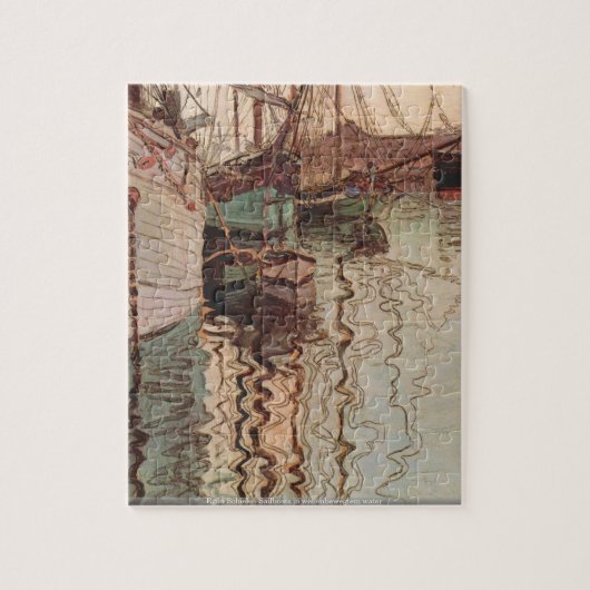 Puzzle Egon Schiele - voiliers dans l'eau de (Vertical)