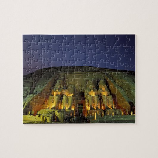 Puzzle Égypte, Abu Simbel, Figures colossales de Ramsès (Horizontal)