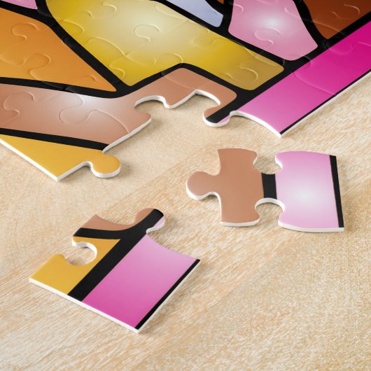 Puzzle Egypte ancienne Art Dieu Geb soutient Nut in Heave (Côté)