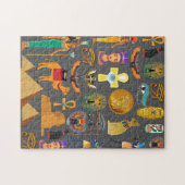 Puzzle Egyptian Hieroglyphic Symbol Pattern pharaoh      (Horizontal)