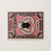 Puzzle égyptien de scarabée de scarabée (Horizontal)