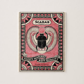 Puzzle égyptien de scarabée de scarabée