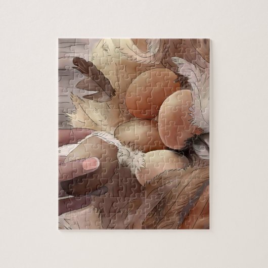 Puzzle Eiersuchen (Vertical)