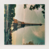 Puzzle Eiffel tour lancer oreiller (Horizontal)