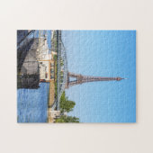 Puzzle Eiffel tower and Pont Rouelle on Seine river (Horizontal)