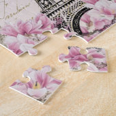 Puzzle Eiffel Tower, Paris Pink Magnolia (Côté)