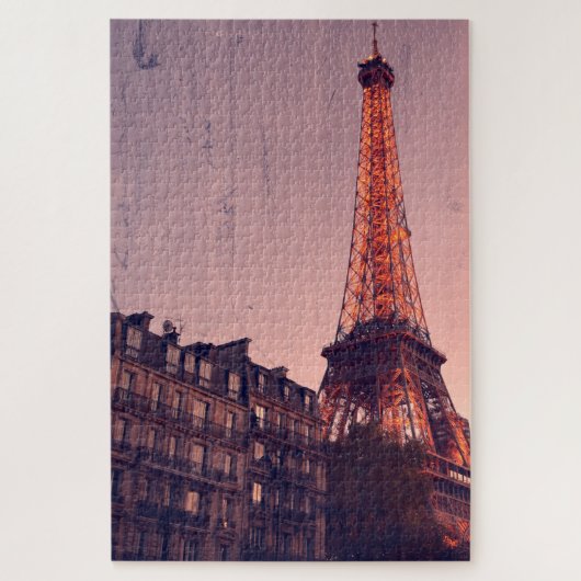 Puzzle Eiffel Tower -Paris Retro Style - 20x30 - 1014 pcs (Vertical)