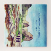 Puzzle Eilean Donan Castle Ecosse aquarelle peinture (Horizontal)