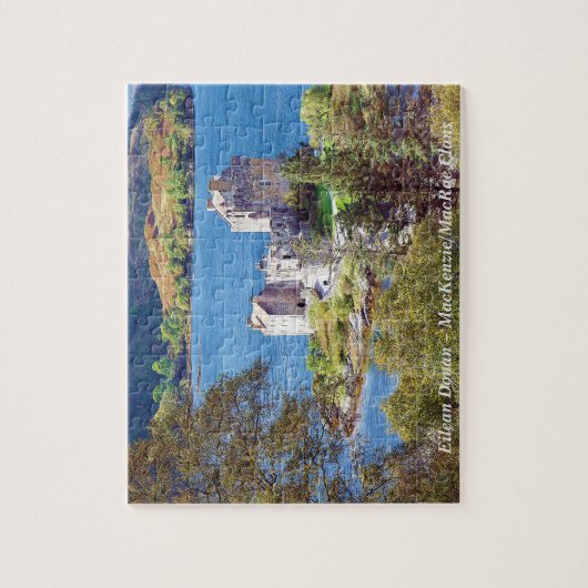 Puzzle Eilean Donan en Écosse - MacKenzie/MacRae Clans (Vertical)