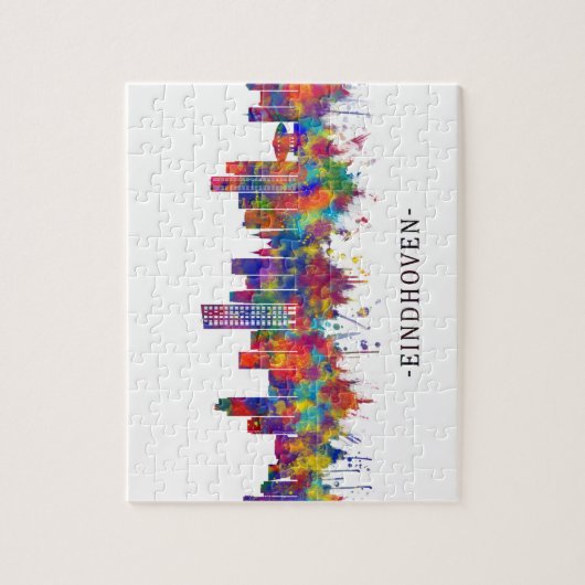 Puzzle Eindhoven Pays-Bas Skyline (Vertical)