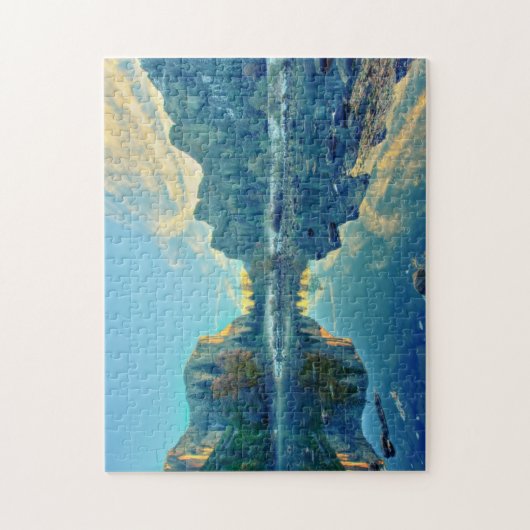 Puzzle EL Capitan et réflexion de trois frères (Vertical)