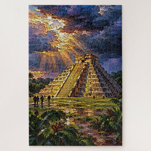 Puzzle El Castillo avant la tempête (Vertical)