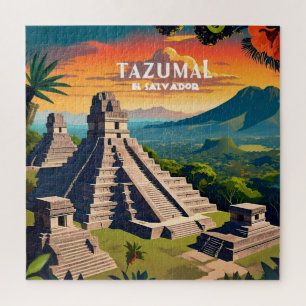 Puzzle El Salvador Travel Vintage Retro