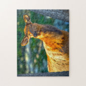 Puzzle Élan femelle Montana. (Vertical)