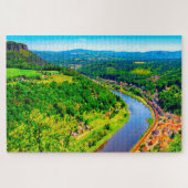 Puzzle Elbe Valley Allemagne. (Horizontal)