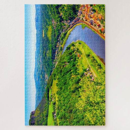 Puzzle Elbe Valley Allemagne. (Vertical)