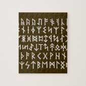 Puzzle Elder Futhark Runes (Vertical)