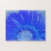 Puzzle electric blue gerbera (Horizontal)