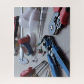Puzzle Electricien Handyman Outils et équipement (Vertical)
