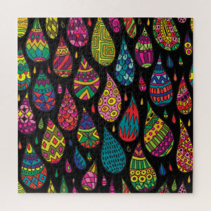 Puzzle Elégance florale, arrière - plan abstrait.