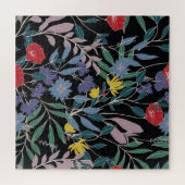 Puzzle Élégance florale : Arrière - plan Vintage Abstrait (Horizontal)