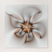 Puzzle Élégance florale Art Abstrait fractal moderne (Vertical)