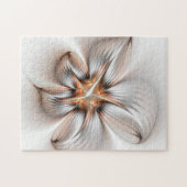Puzzle Élégance florale Art Abstrait fractal moderne (Horizontal)