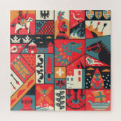 Puzzle Élégance médiévale : Conception Motif transparente (Vertical)