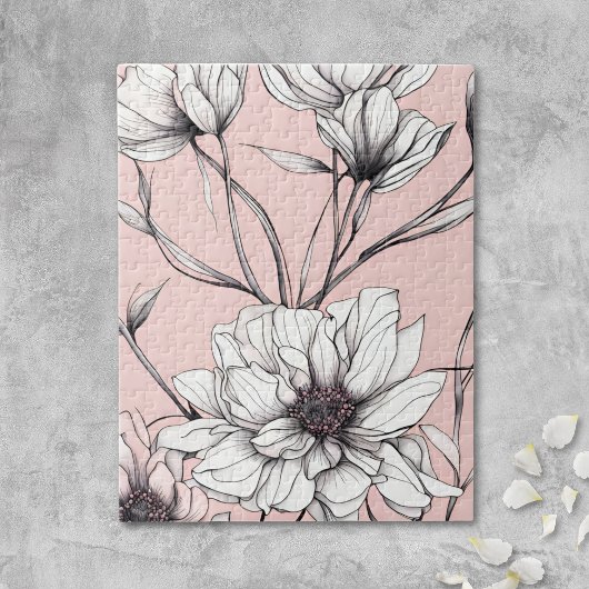 Puzzle Elegant Anemone Floral