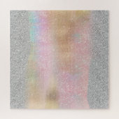 Puzzle Elégant Argent Parties scintillant Or Arc-en-ciel  (Horizontal)