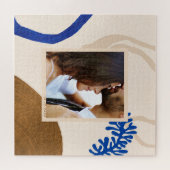 Puzzle Elégant Art Moderne Abstrait Photo personnalisée (Horizontal)