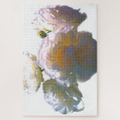 Puzzle Elégant blanc pêche orange roses (Vertical)