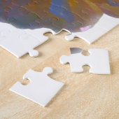 Puzzle Elégant blanc pêche orange roses (Côté)